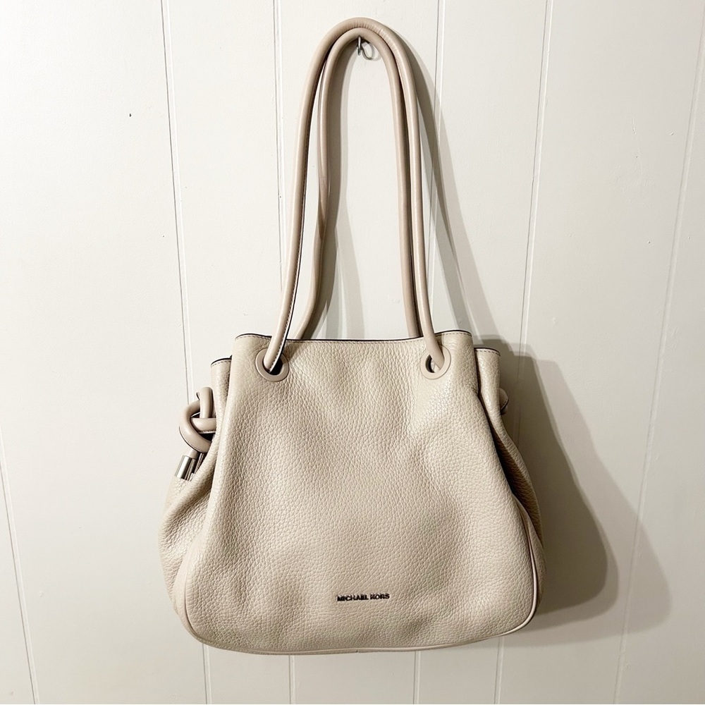 Michael Kors Dalia Large Shoulder Tote in Cement Purse Bag